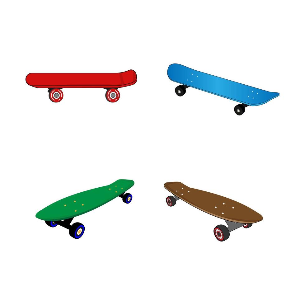 skate board shape illustration vector