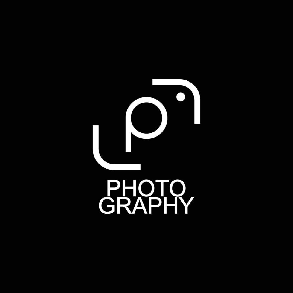 simple photography logo illustration vector