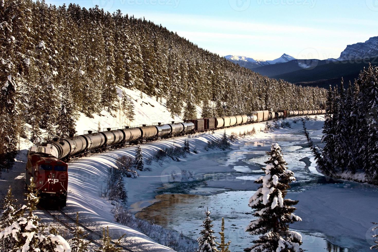 Rocky Mountains in Winter photo