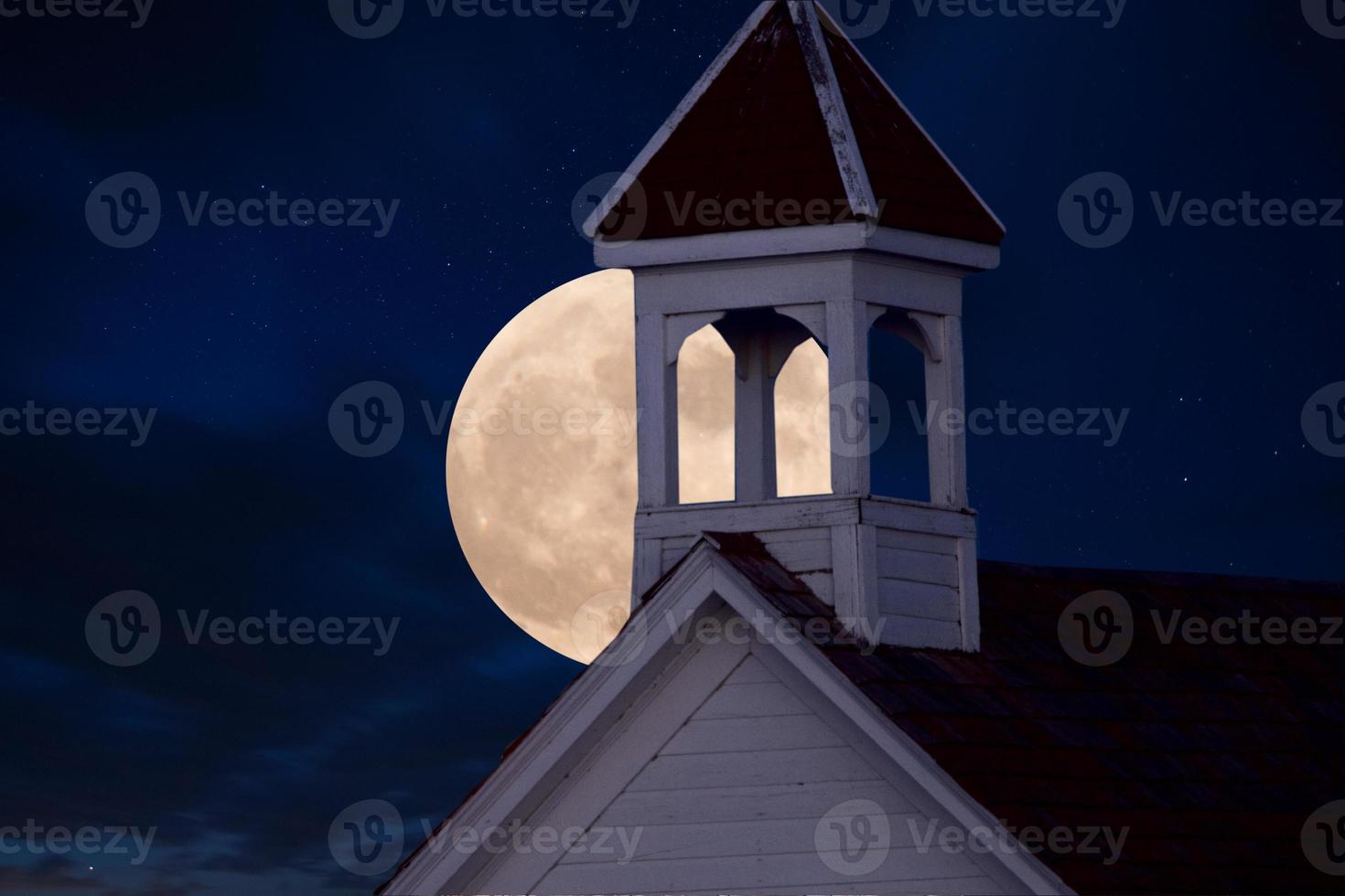 súper luna llena foto