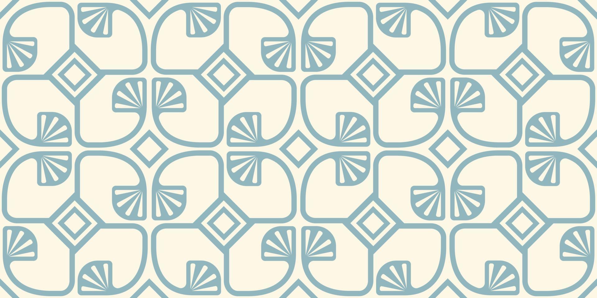 pattern with abstract geometric plants. vector
