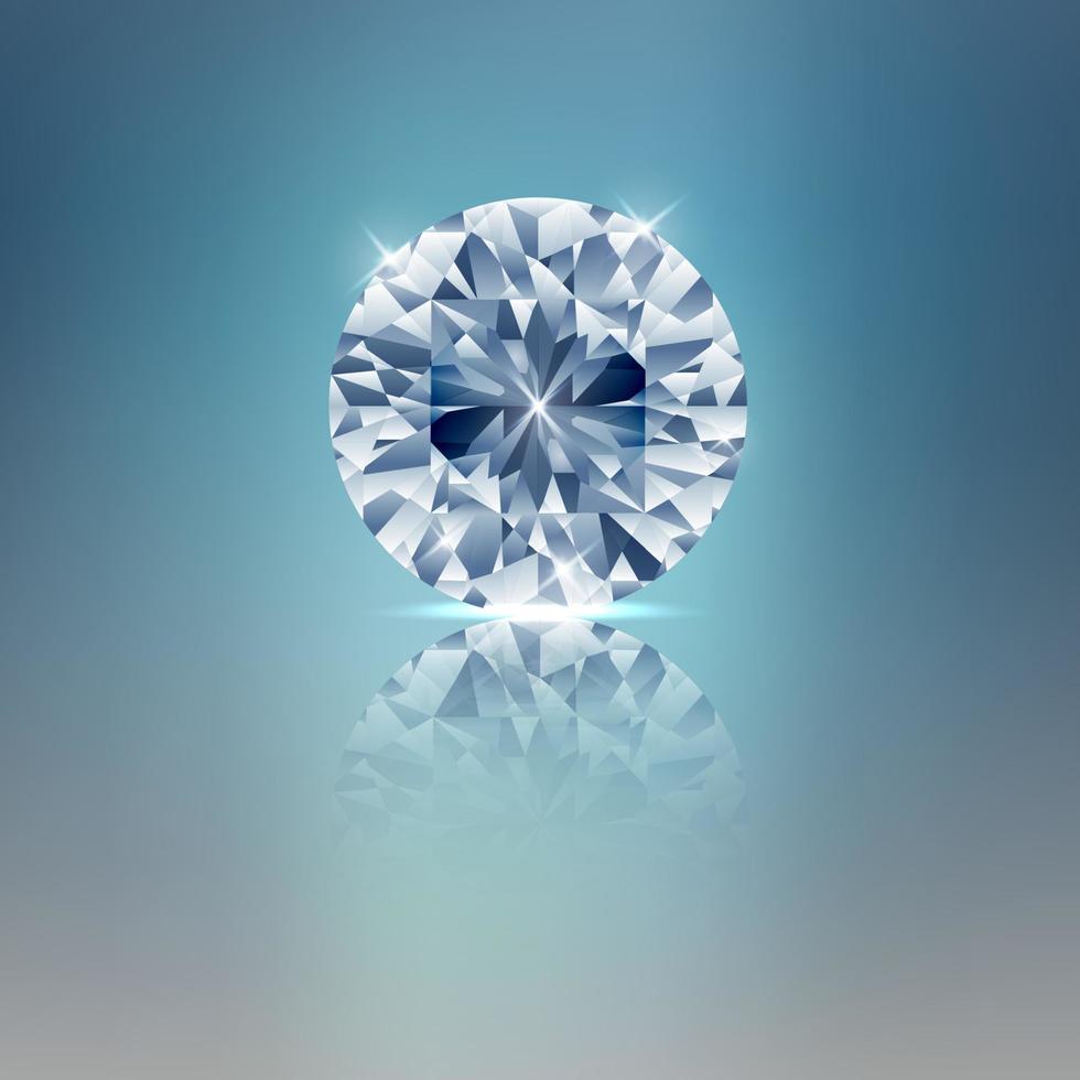 Shiny diamond background vector