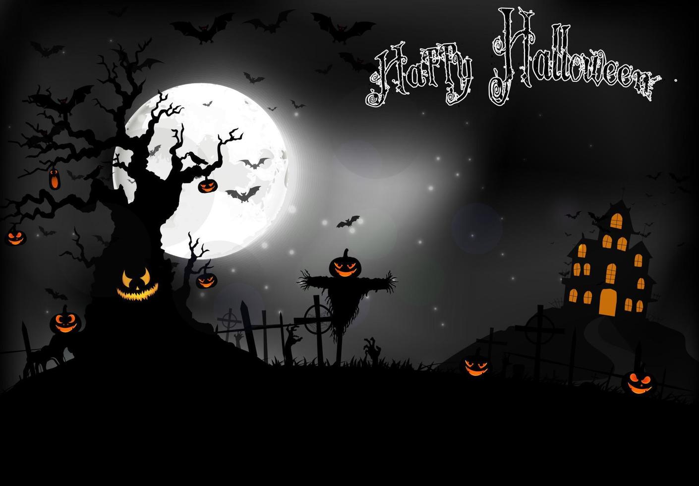 fondo de halloween vector