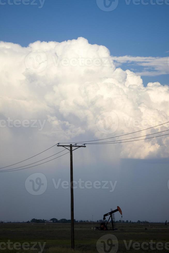 Storm Clouds Canada Oil Jack photo