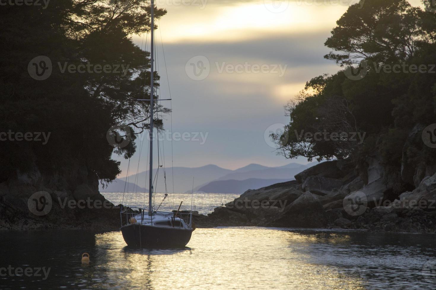 Golden Sand Beach Sail Boat photo