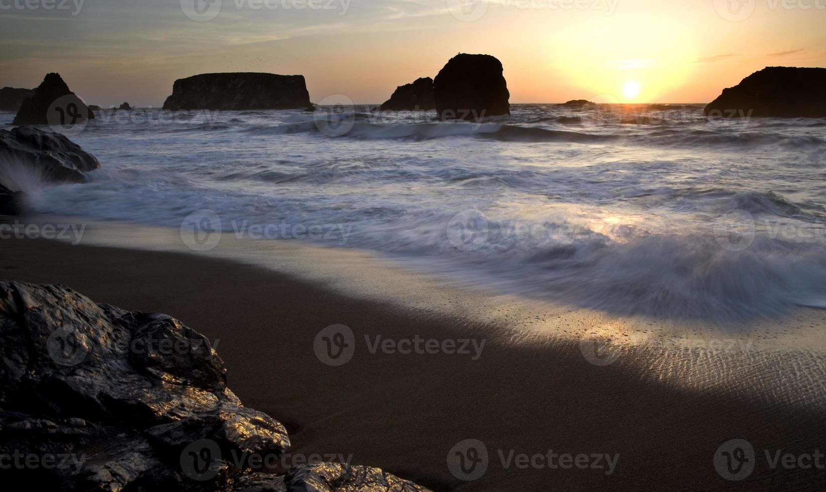 atardecer bandon oregon foto