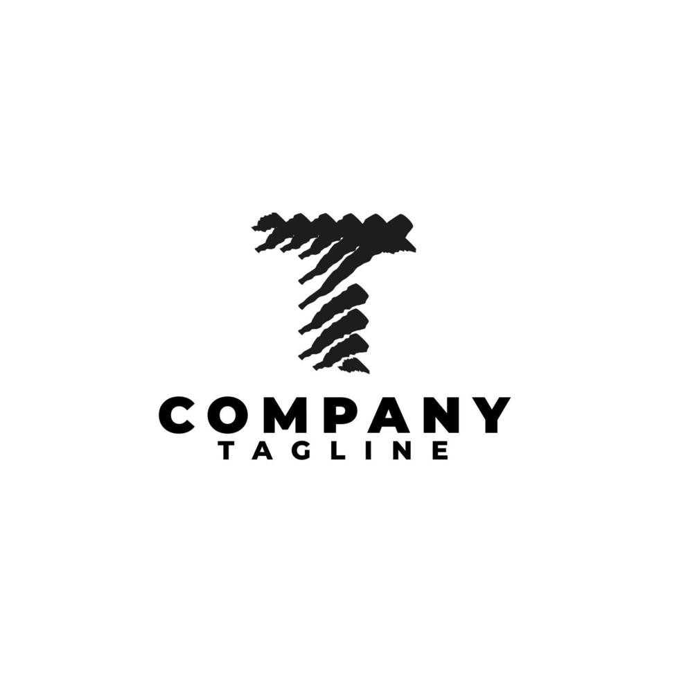 Letter T initial logo vector