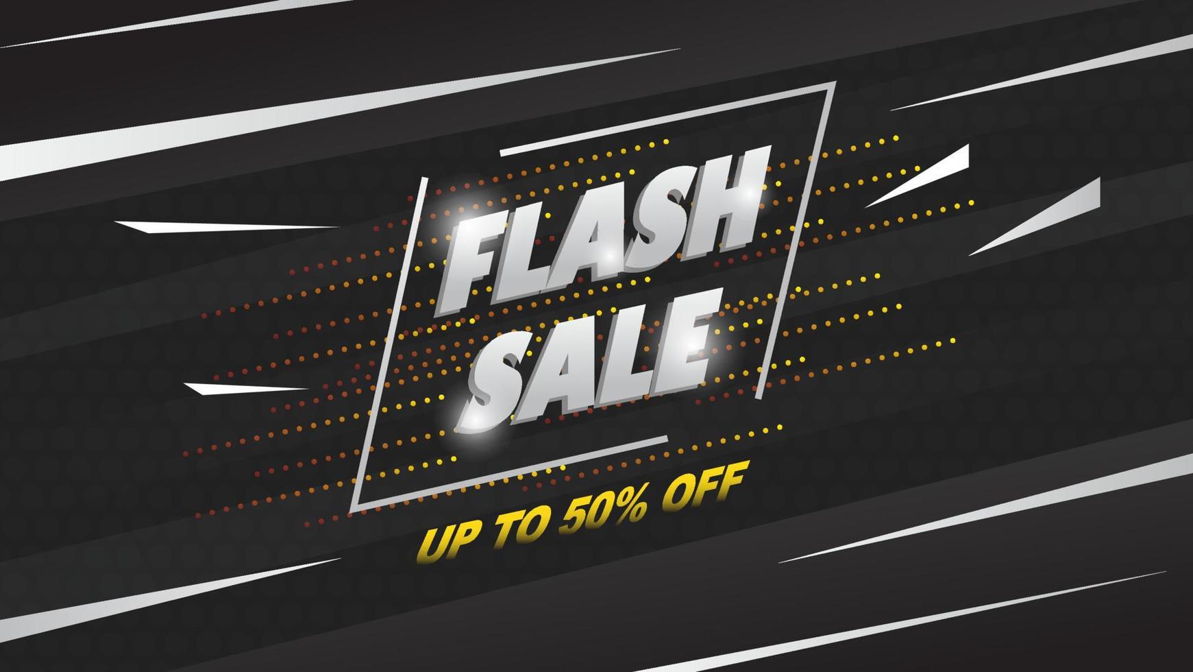 Flash sale promotion banner vector