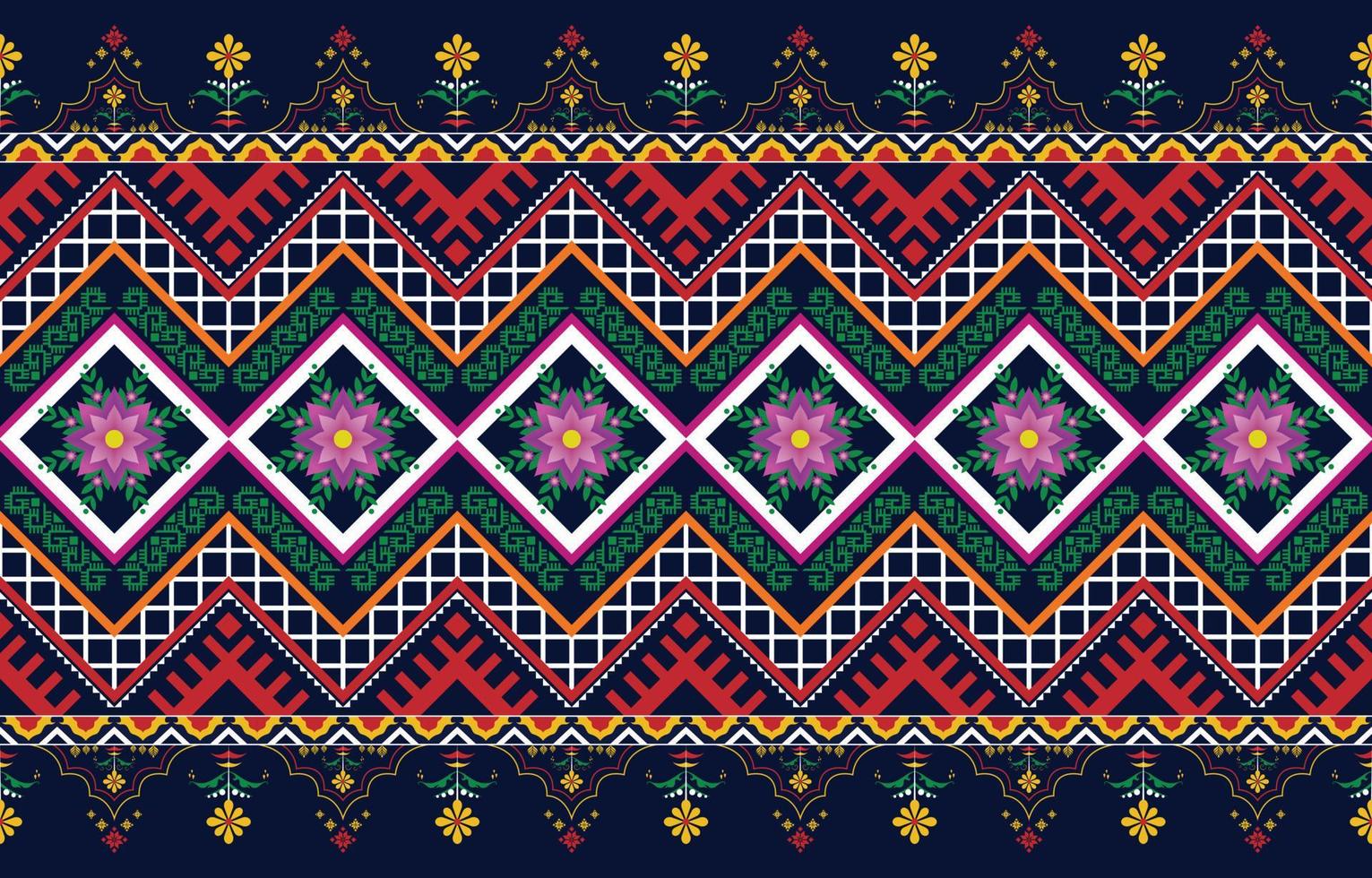 Seamless oriental geometric ethnic pattern for background or wallpaper. Carpet floor curtain design vector