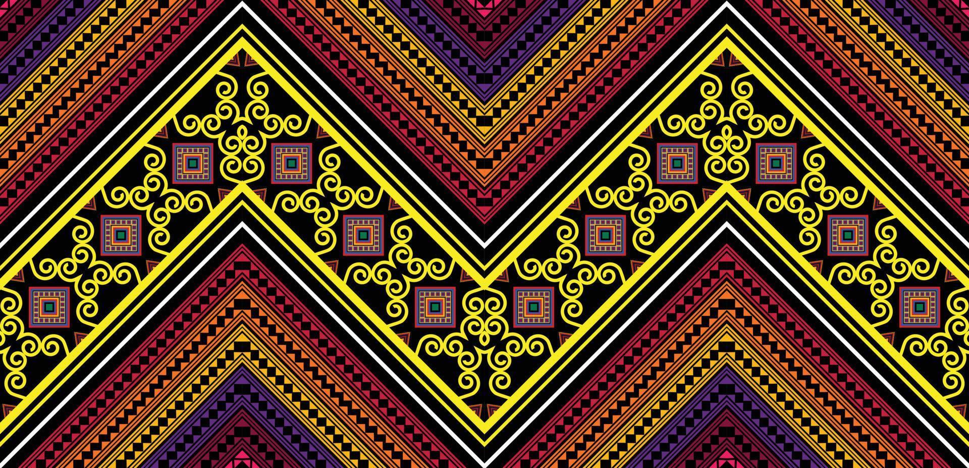 ethnic pattern design for clothes vector