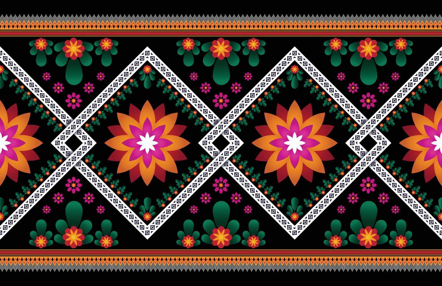 Seamless oriental geometric ethnic pattern for background or wallpaper. Carpet floor curtain design vector