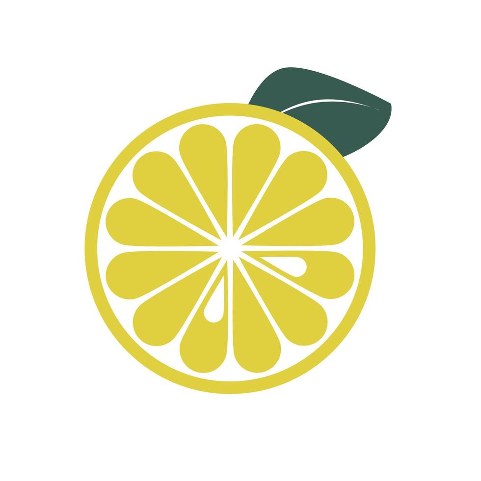 Hand drawn lemon vector illustration isolated on white background.