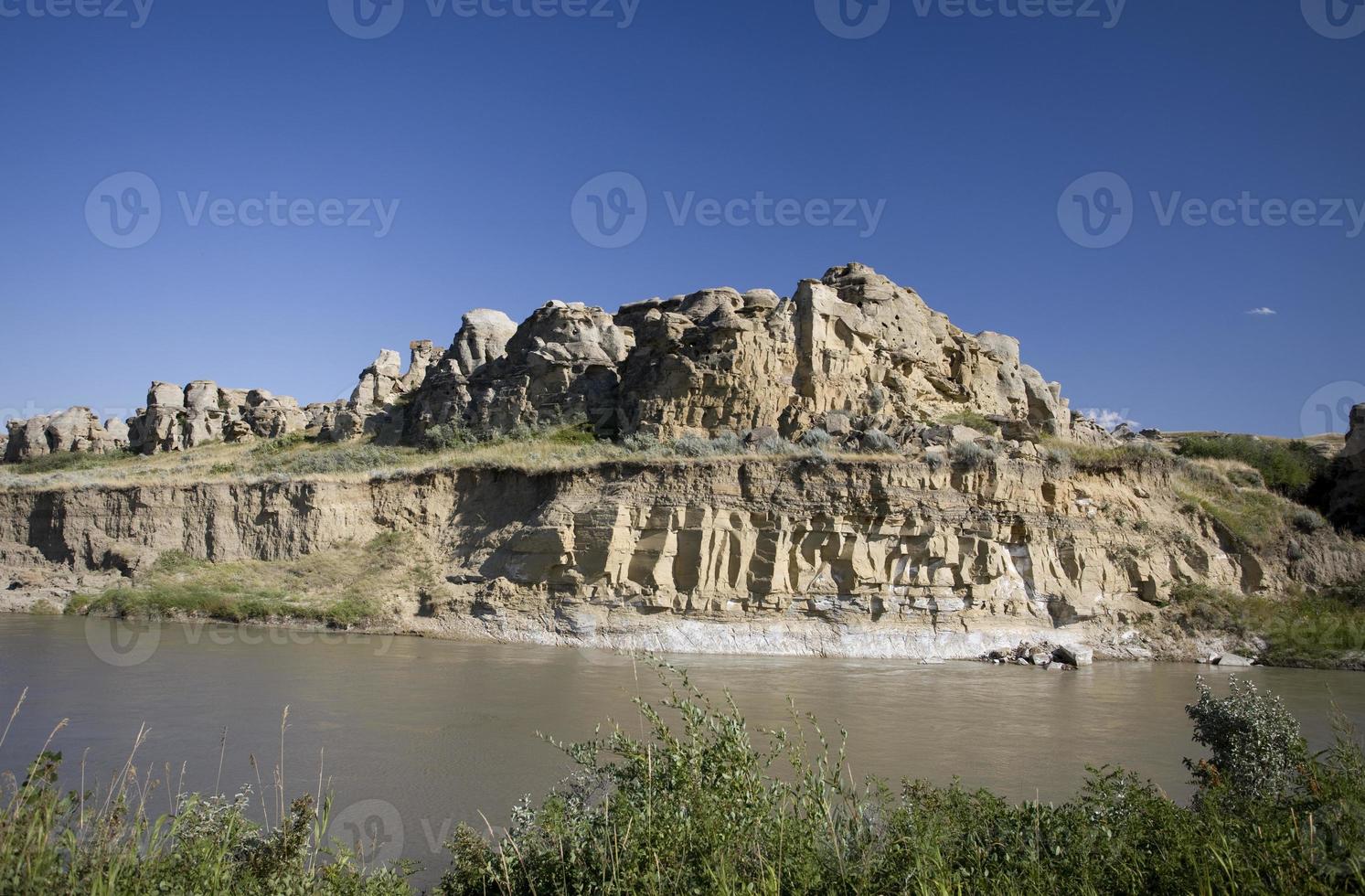 Milk River Alberta Badlands photo