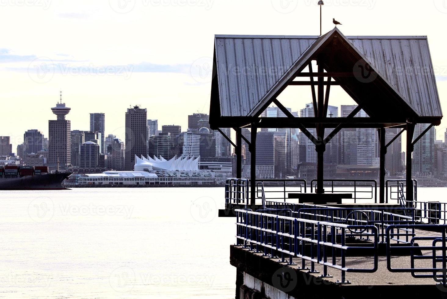 horizonte de vancouver canadá foto