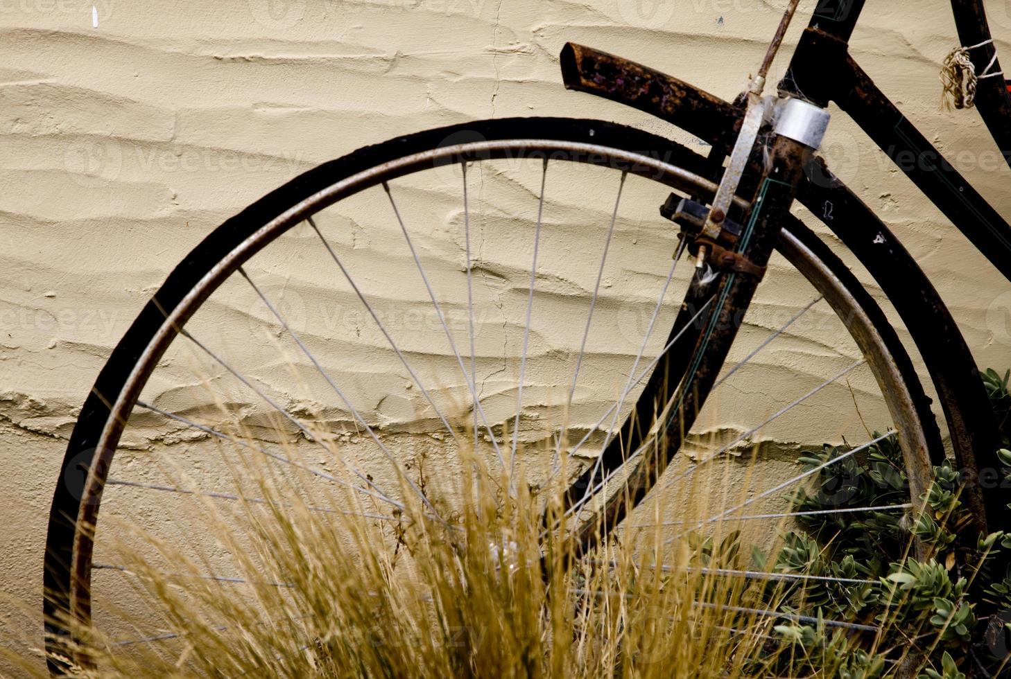 Antique Bicycle tire photo