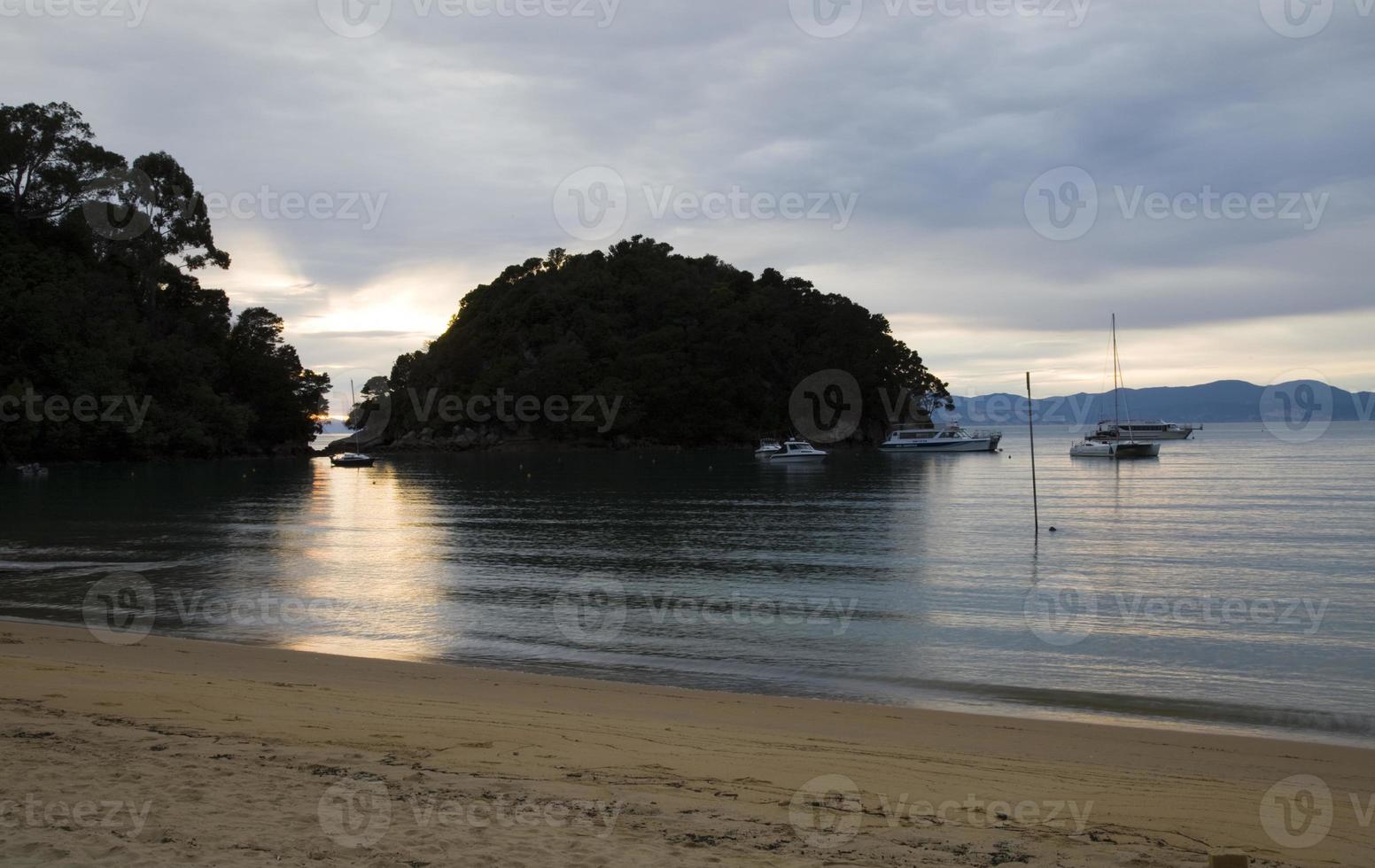 Golden Sand Beach New Zealand photo