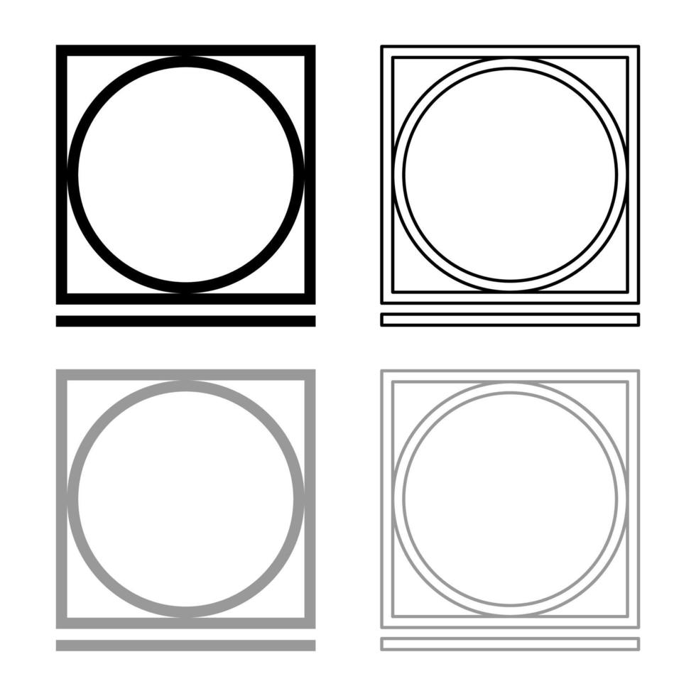 Drum drying in machine easy mode Clothes care symbols Washing concept Laundry sign icon outline set black grey color vector illustration flat style image