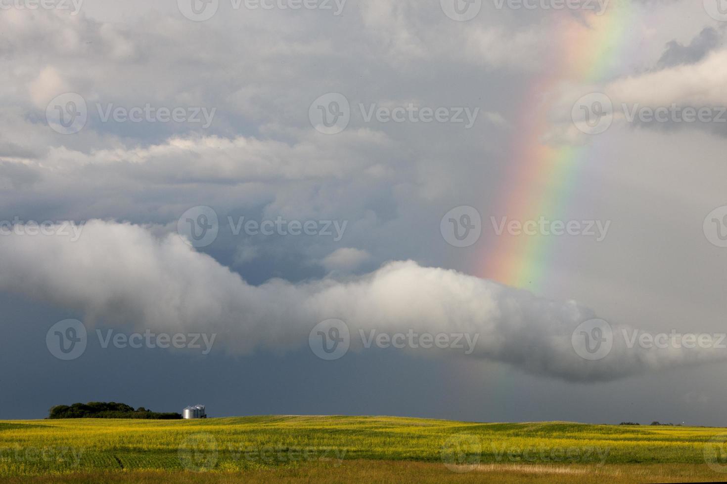 pradera nubes de tormenta foto