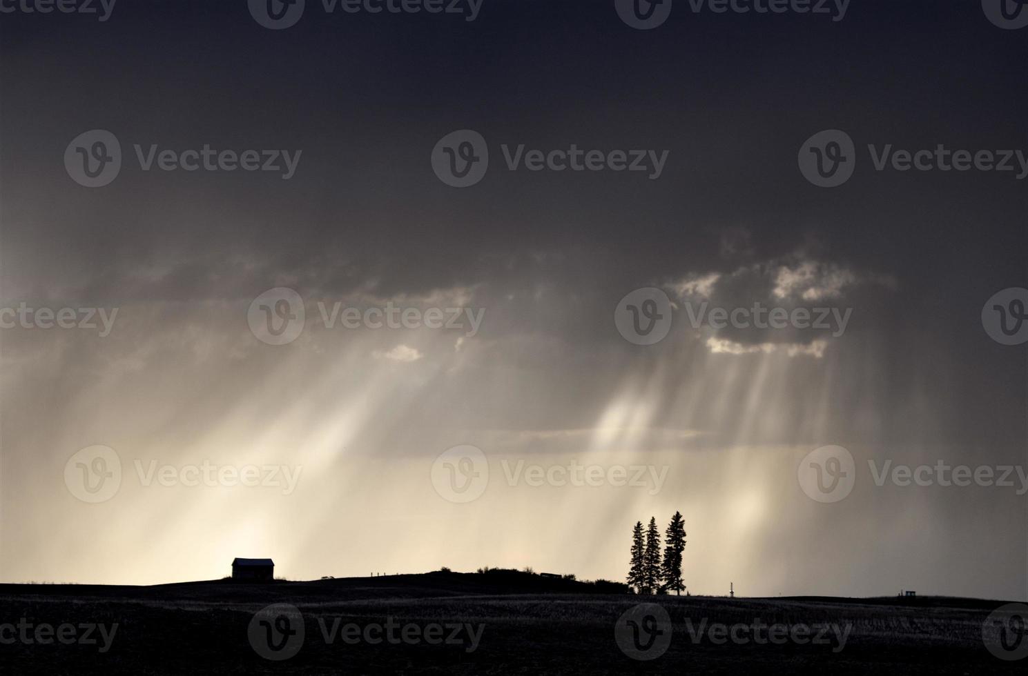 pradera nubes de tormenta canadá foto