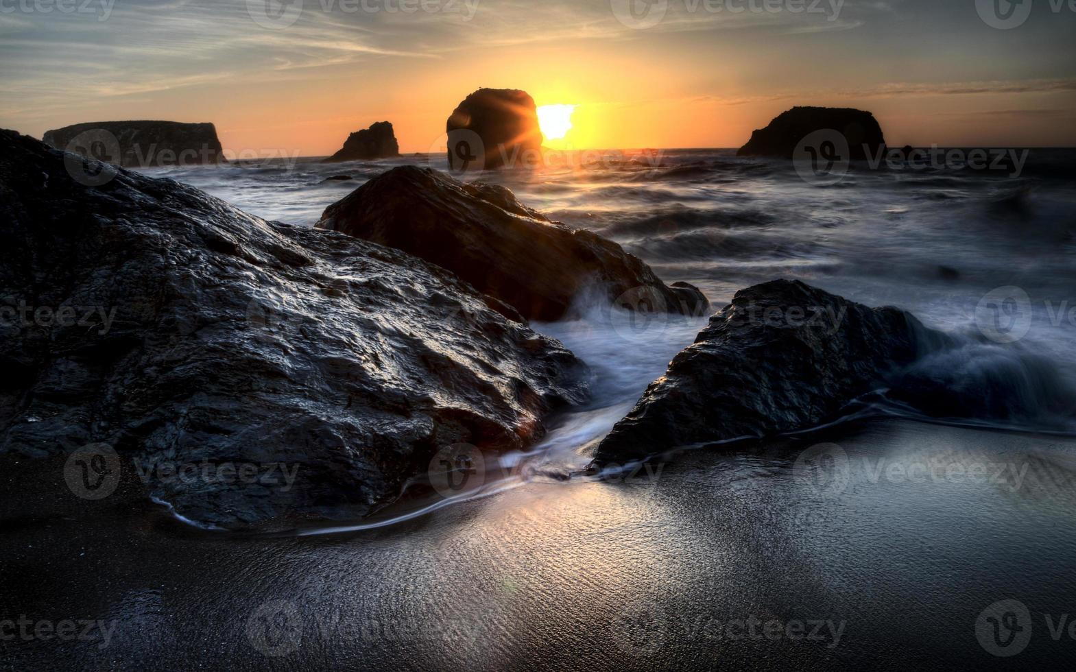 Sunset Bandon Oregon photo