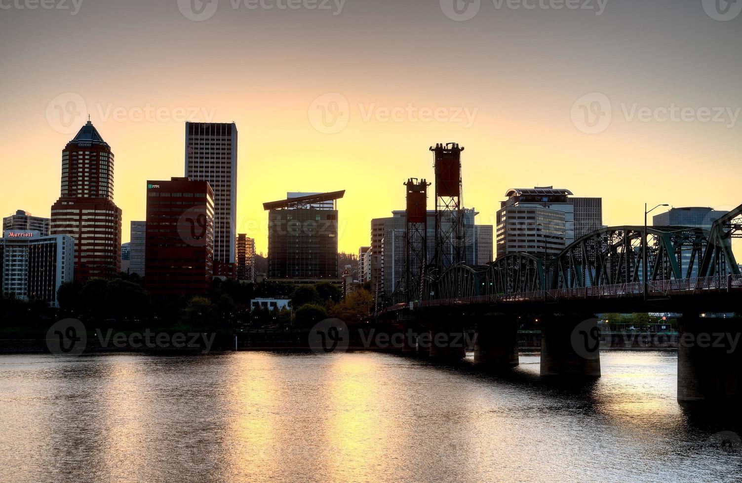 Sunset Portland Oregon photo