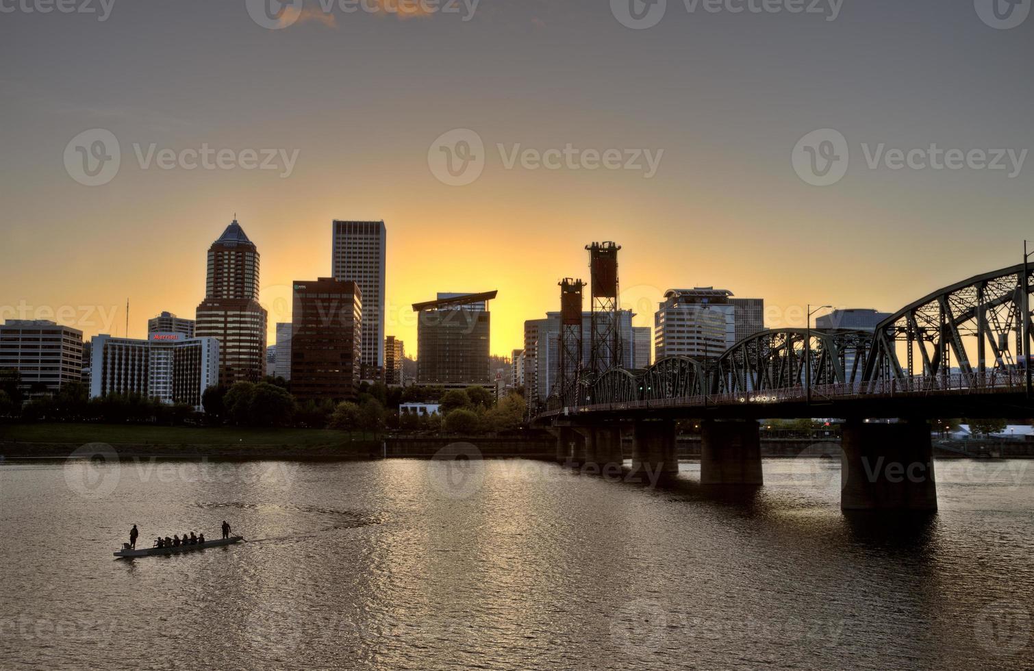 Sunset Portland Oregon photo