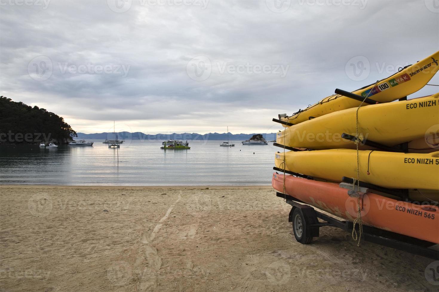 Golden Sand Beach New Zealand photo