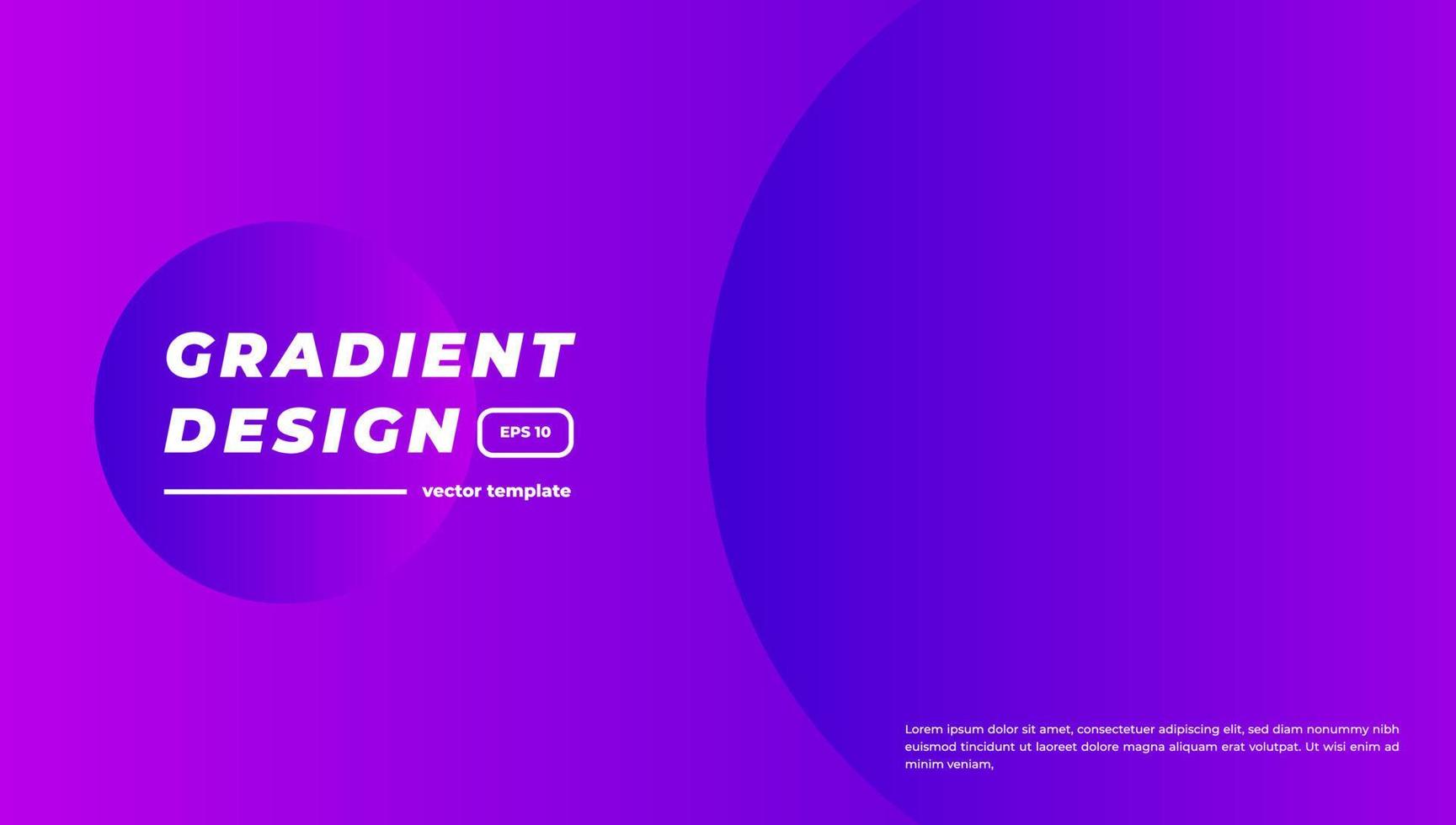 Purple circle gradient background. Circle gradient shapes. Vector