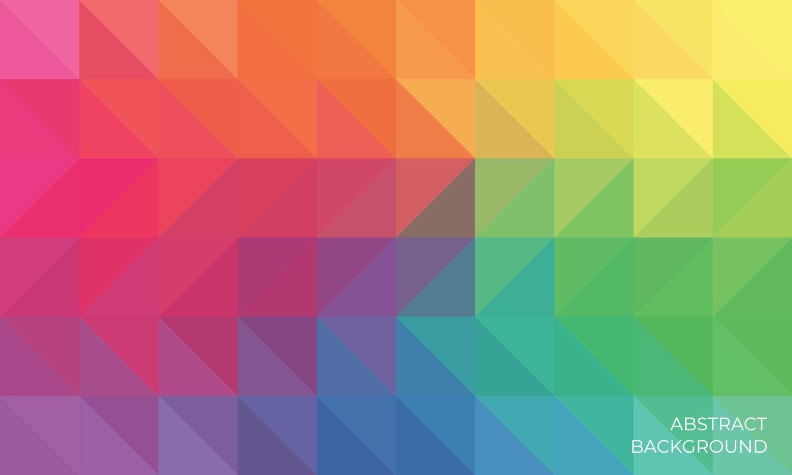 Abstract colorful geometric triangle background with mosaci design style vector