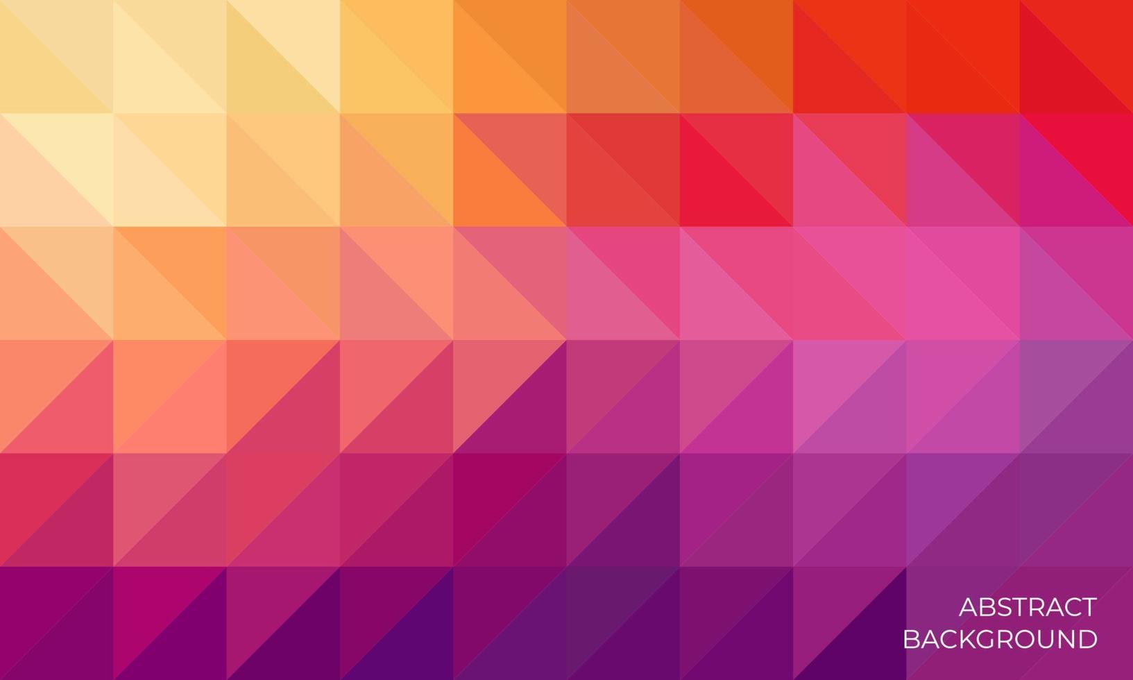 Abstract colorful geometric triangle background with mosaci design style vector