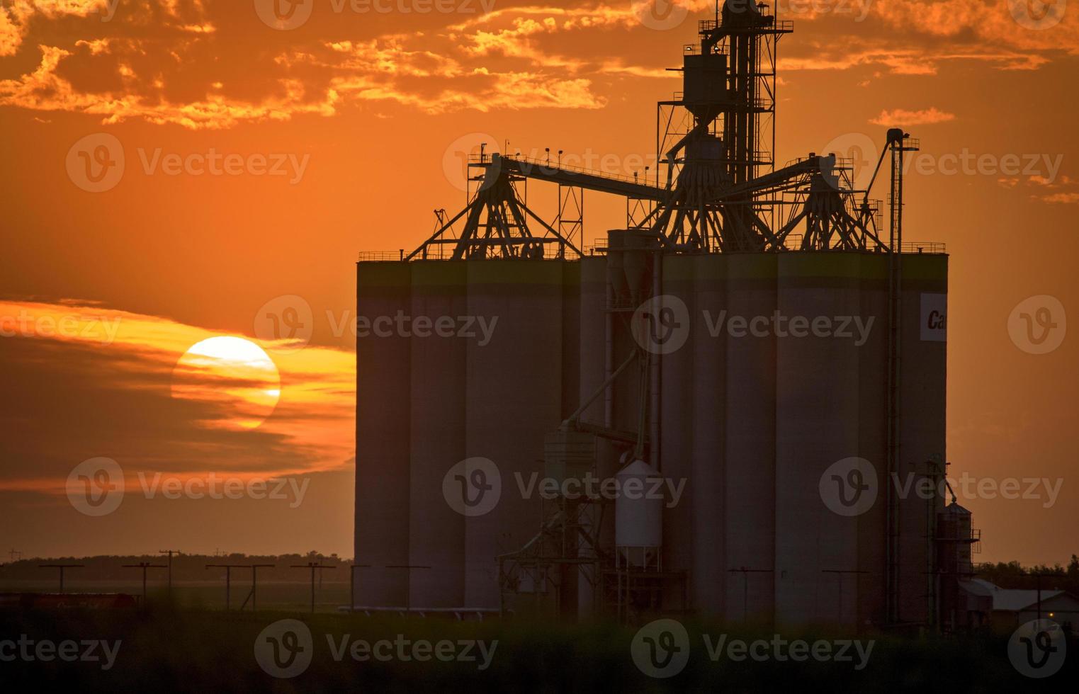 Sillouette Sunset Saskatchewan photo