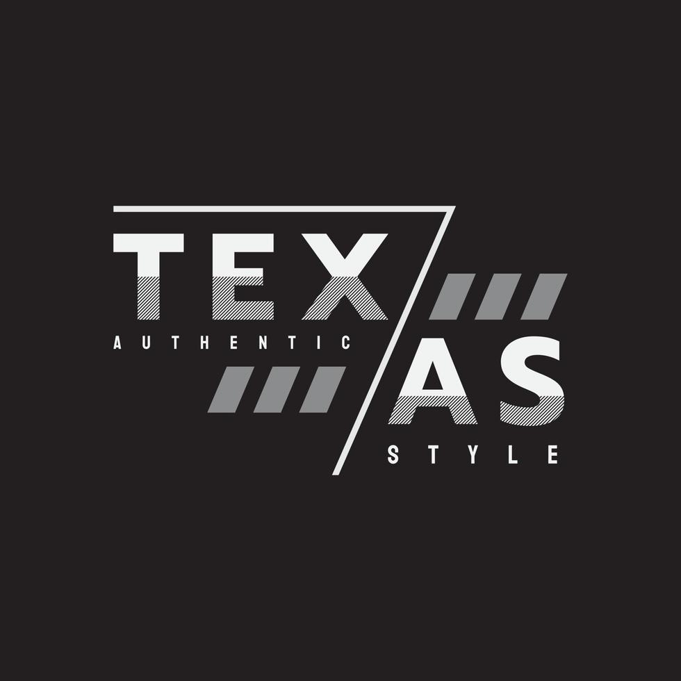 tipografía de ilustración de Texas. perfecto para el diseño de camisetas vector