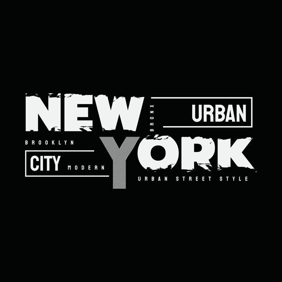 tipografía de ilustración de nueva york. perfecto para el diseño de camisetas vector