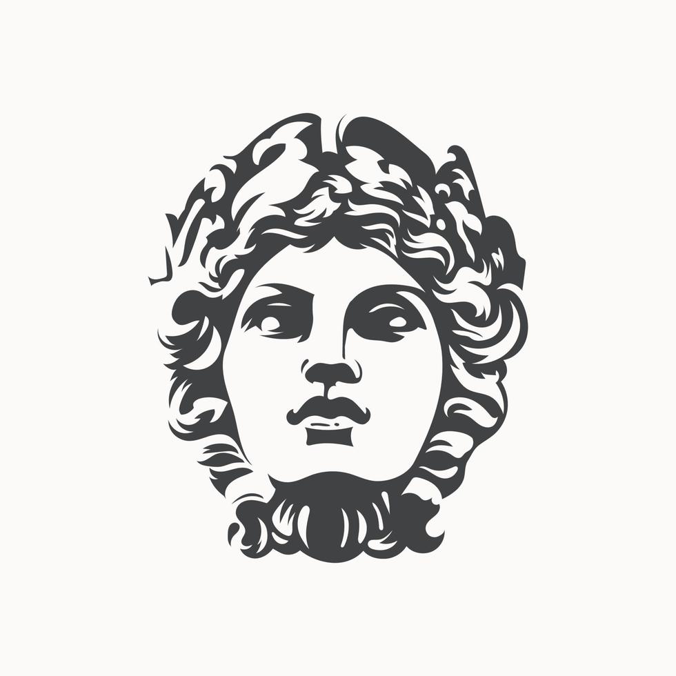Greek and roman god Apollo  vector