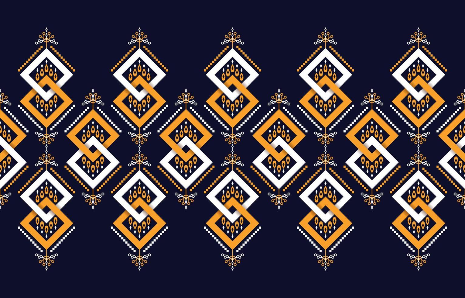 Ethnic rhombus abstract background. Seamless pattern in tribal, folk embroidery, and Mexican style. Aztec geometric art ornament print.Design for carpet, wallpaper, clothing, wrapping, fabric. vector