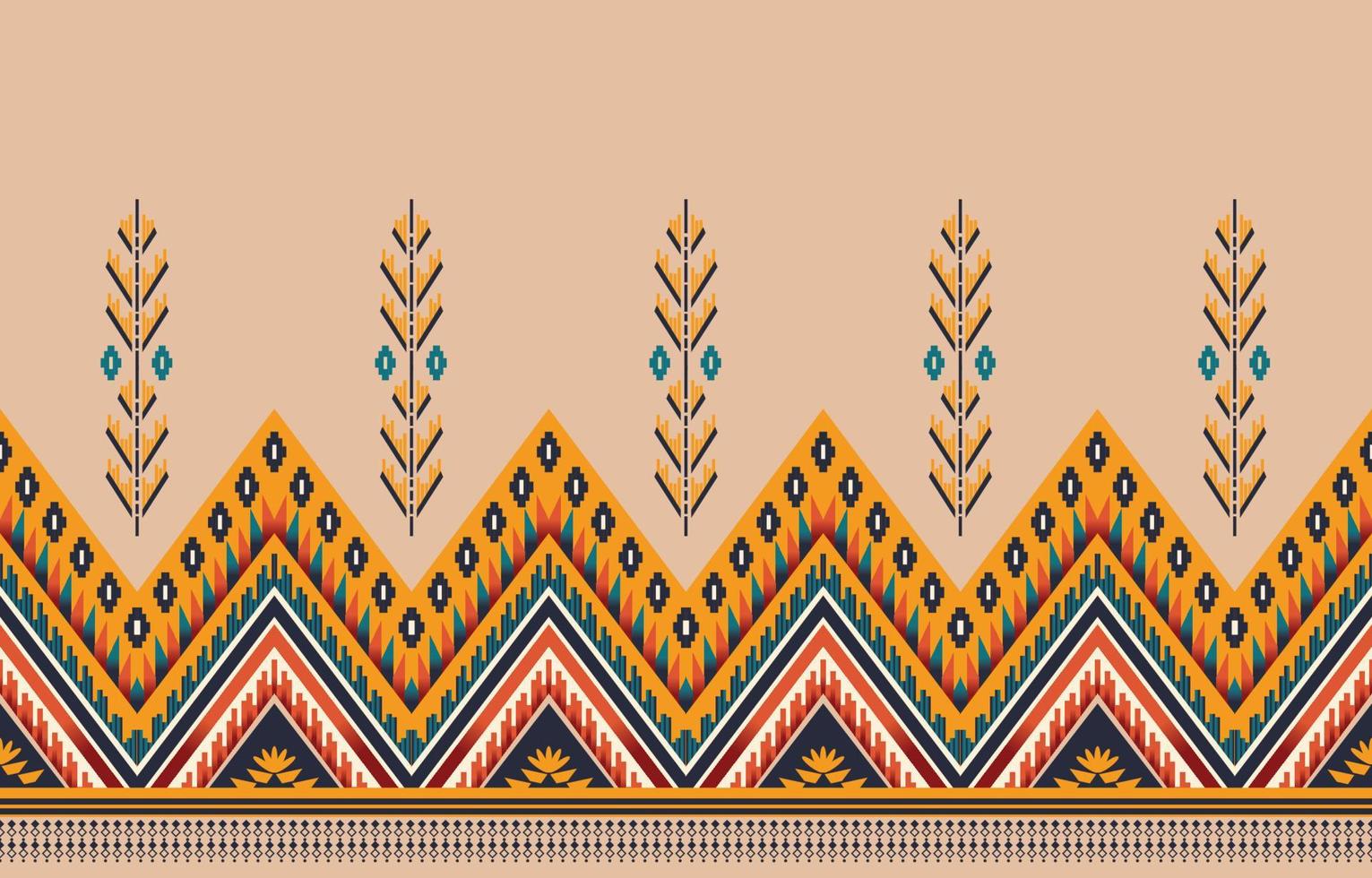 ethnic abstract beautiful art. Ikat seamless pattern in tribal, folk embroidery, Mexican style. Aztec geometric art ornament print. Design for carpet, wallpaper, clothing, wrapping, fabric. vector