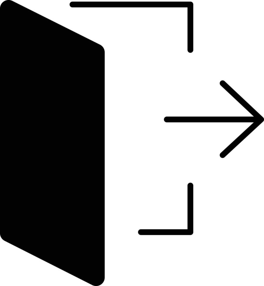 Common door exit  in login signin icon vector