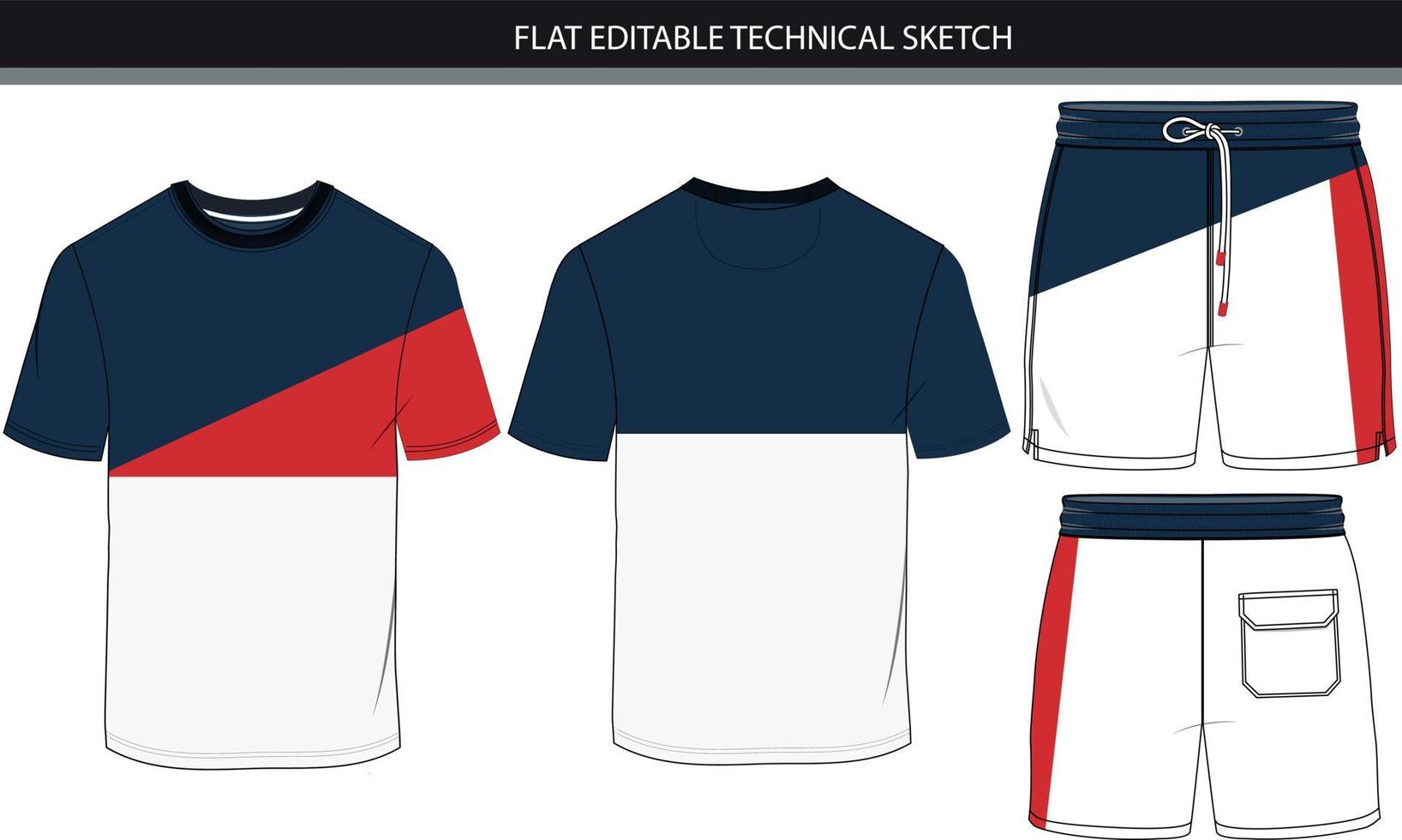 Casual technical wear vector file