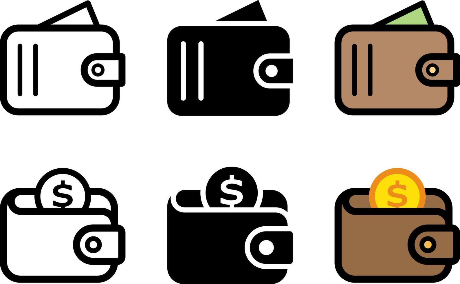 billetera, icono, vector, eps, 10 vector