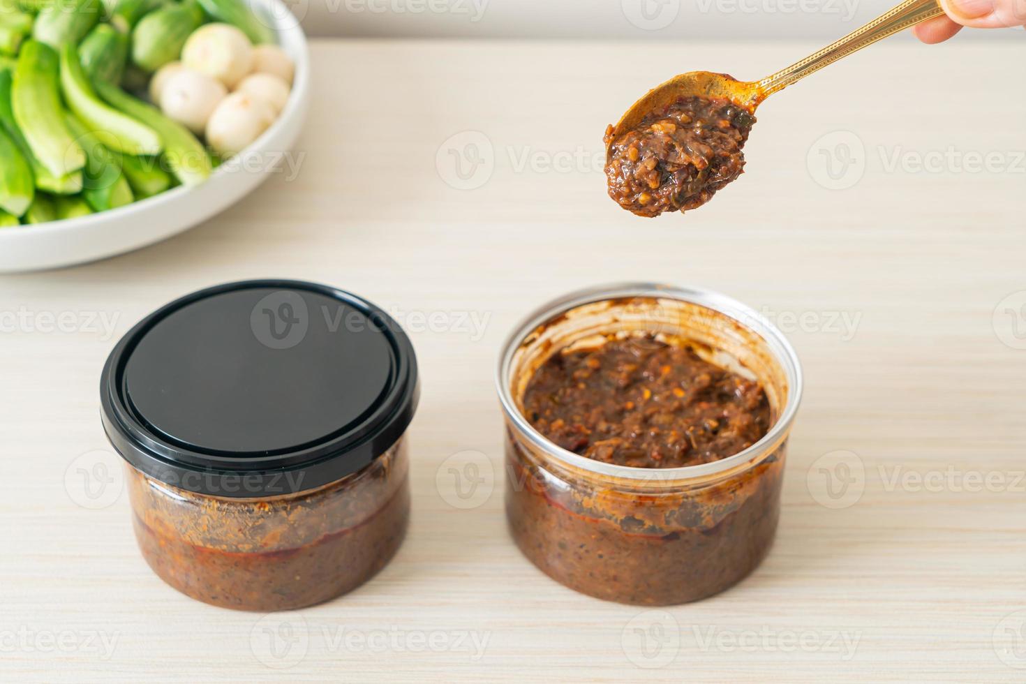 Fermented Fish Chili Paste with Fresh Vegetables photo