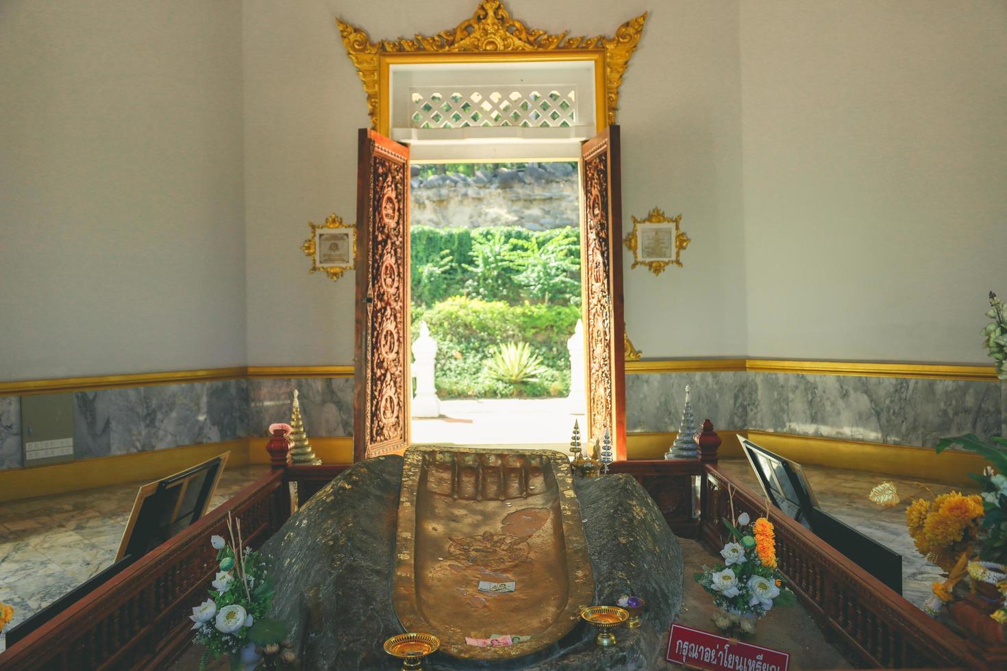 Loei, Thailand, Dec 2021-Wat Phra Buddhabat Pooh Kwai Ngen temple photo