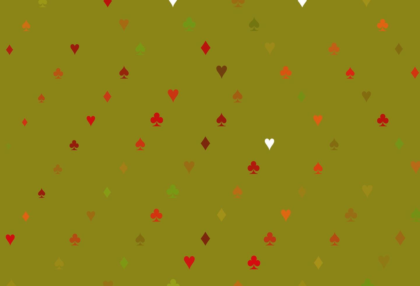 Light Green, Red vector texture with playing cards.