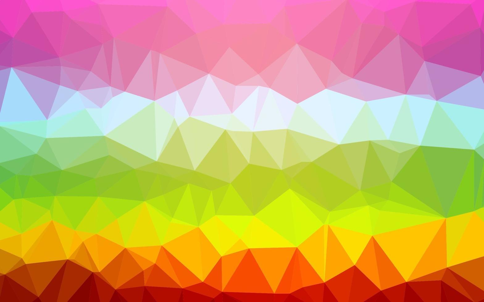 Light Multicolor, Rainbow vector triangle mosaic texture.
