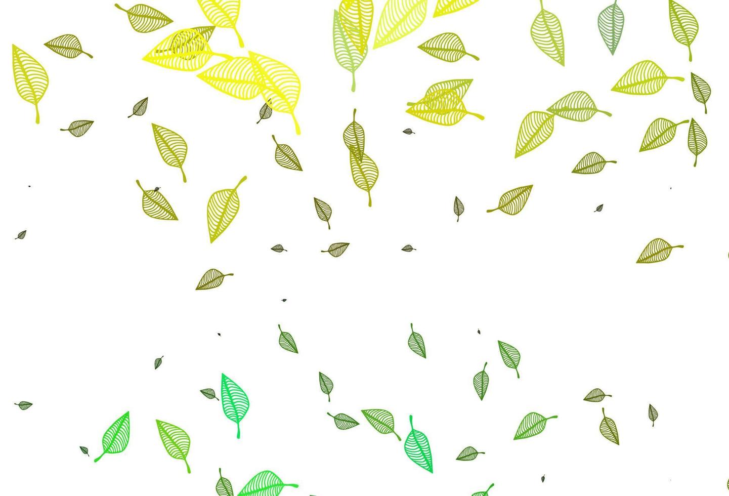 Light Green, Yellow vector sketch background.