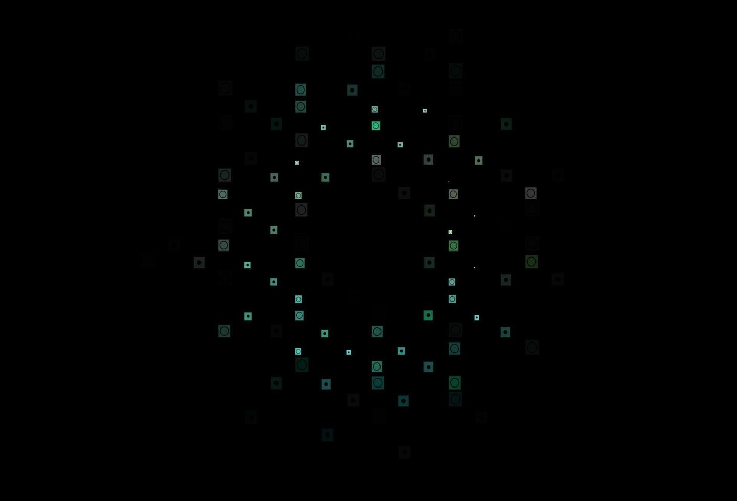 Dark Green, Yellow vector pattern in square, circular style.