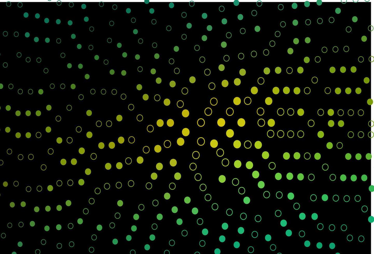 Dark Green, Yellow vector template with circles.
