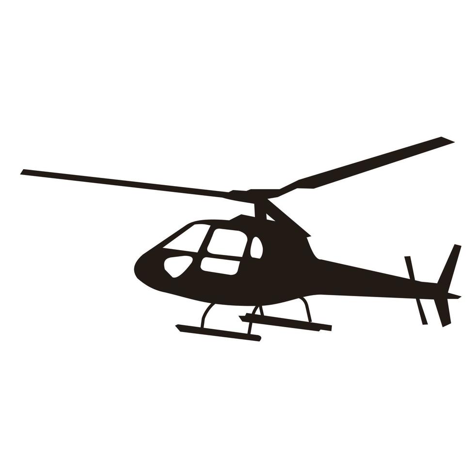 icono de transporte en helicóptero vector