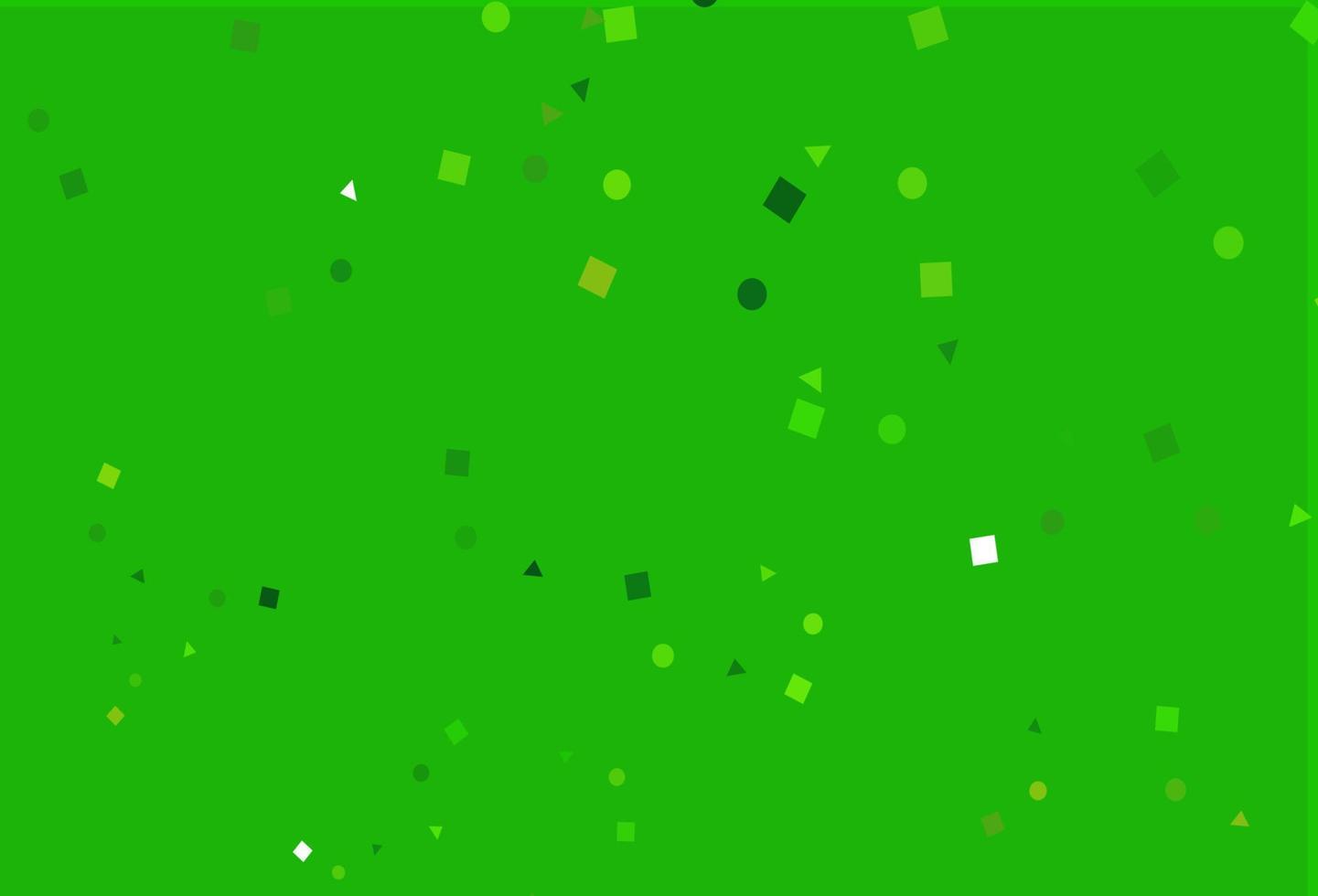 Light Green vector pattern in polygonal style with circles.