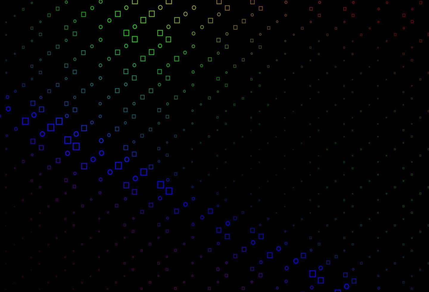 Dark Multicolor, Rainbow vector layout with rectangles, squares.