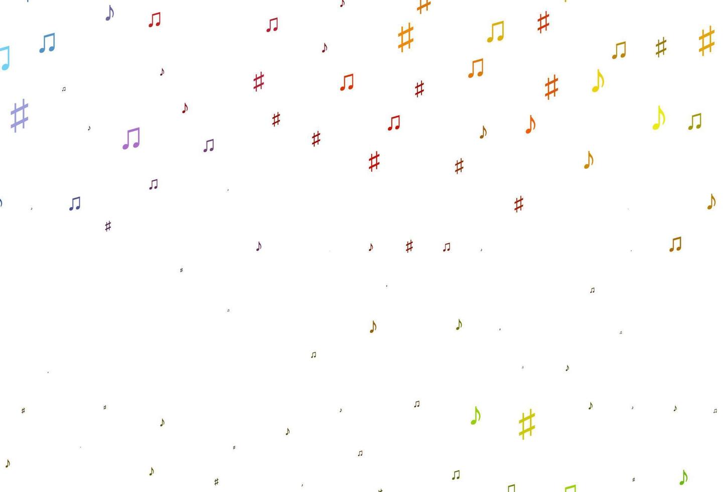 Light Green, Red vector backdrop with music notes.